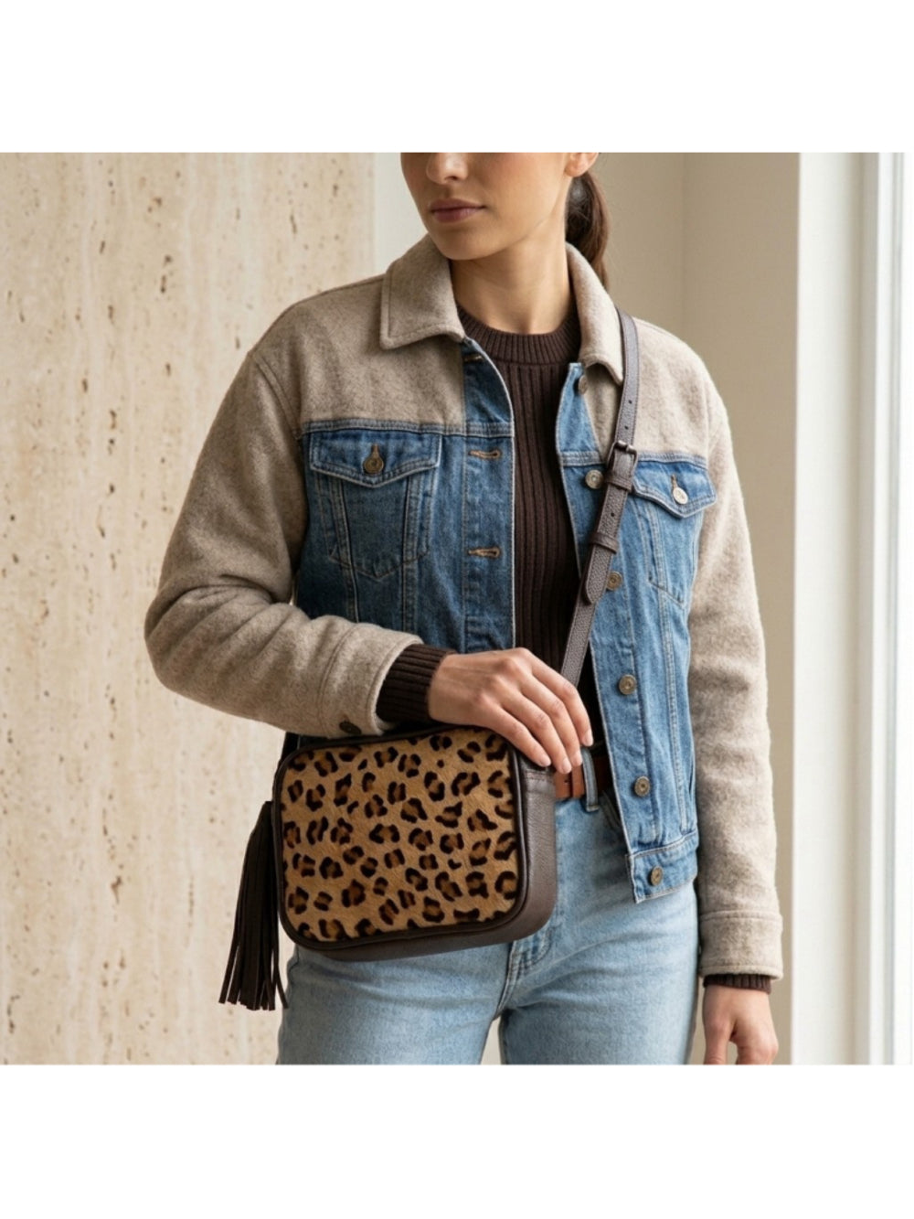 American Darling Wild Luxe Leopard Crossbody Bag