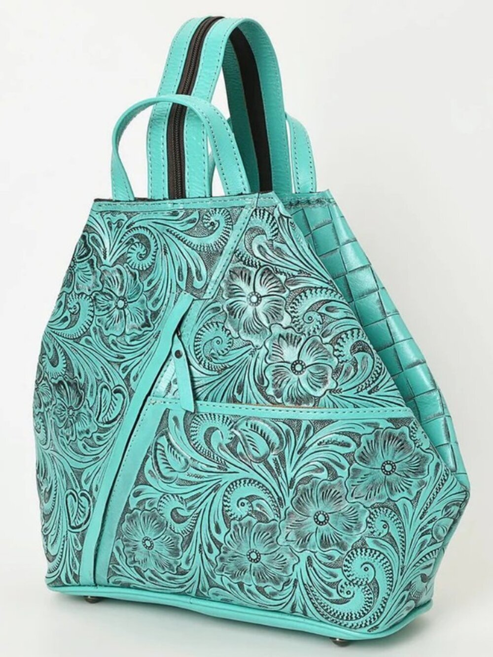 se Floral Embossed Tote Backpack