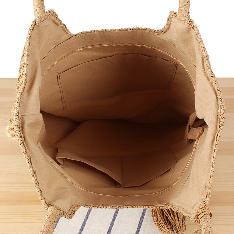 "The Vacationer" Woven handbag