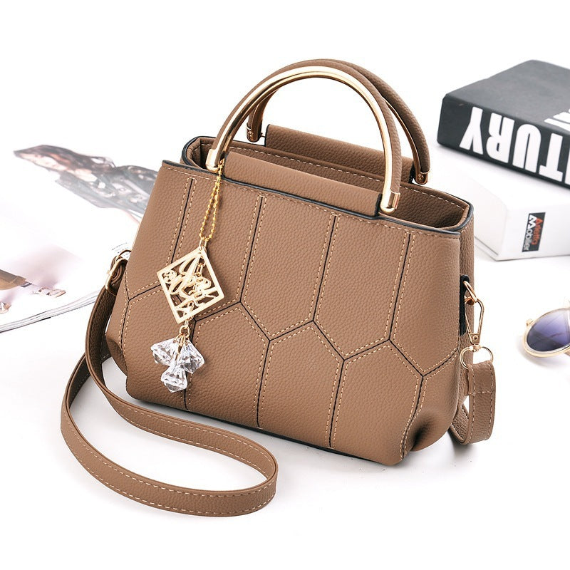 "The Crystal" womens geometric pattern handbag