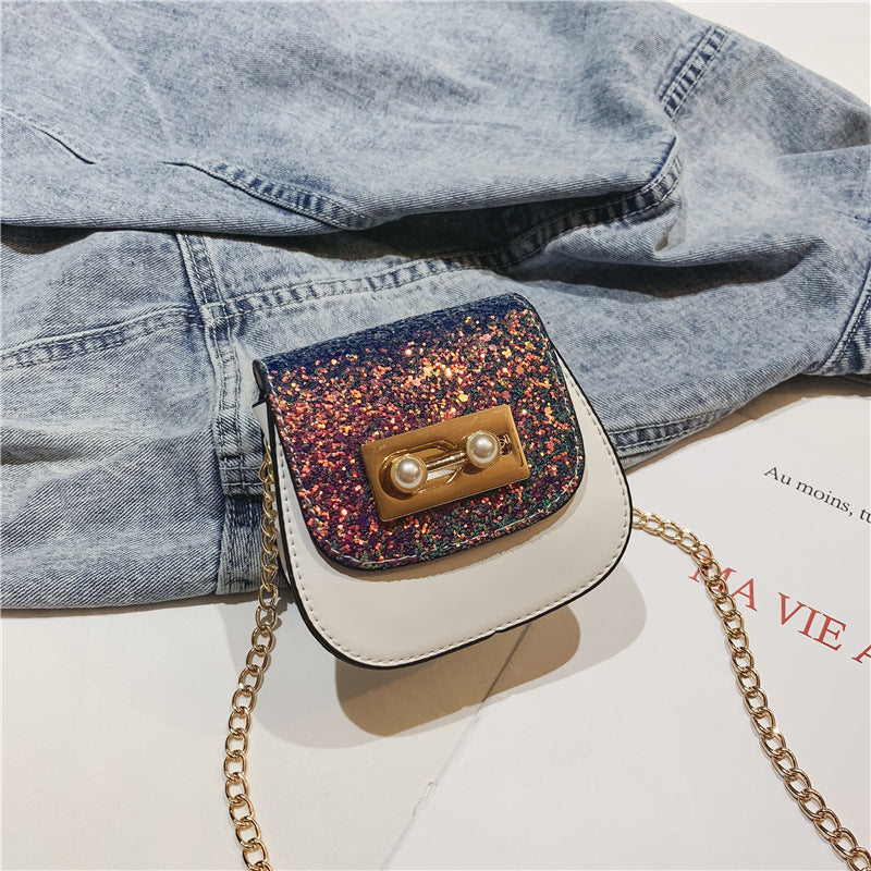The mini all that glitters Sequin handbag