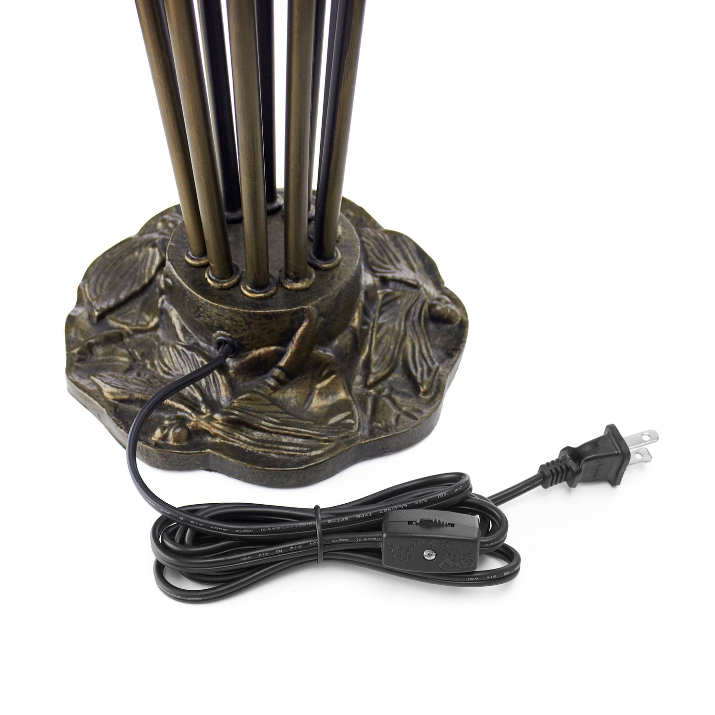 21"H Lily 10 Light Amber Shade Table Lamp