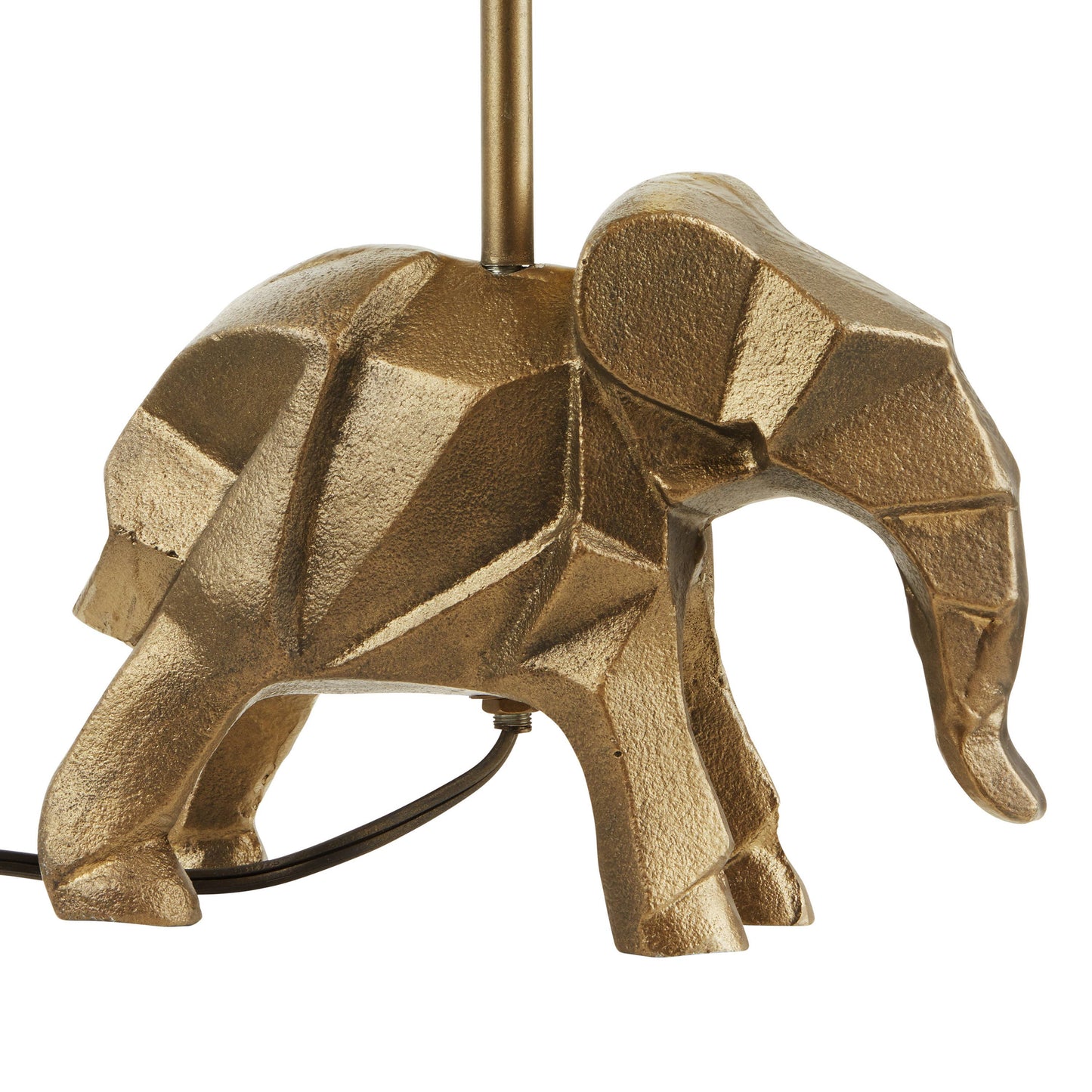 15.5''H Black Shade with Novelty Elephant Base Table Lamp