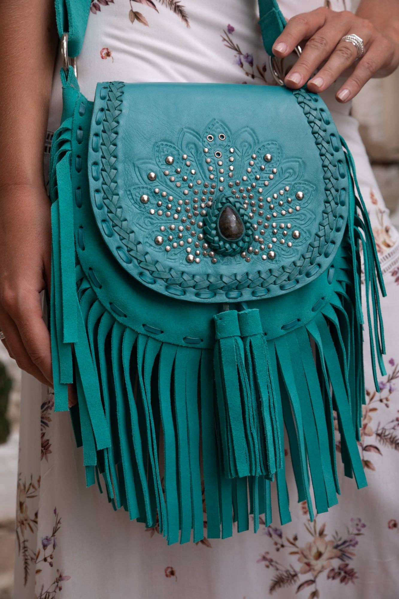 Mini Deus Peacock Bag Seafoam
