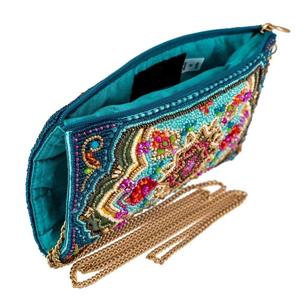 Venice Beaded Multi-Color Mosiac Crossbody Phone Bag