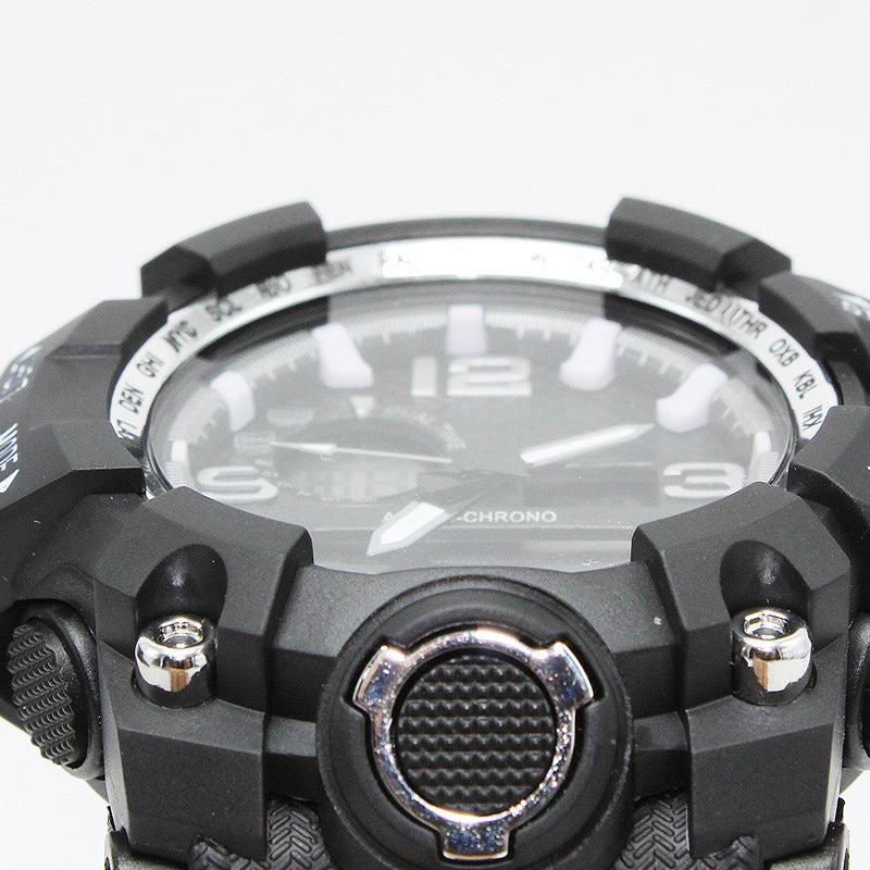 Double Display Mens Waterproof Watch