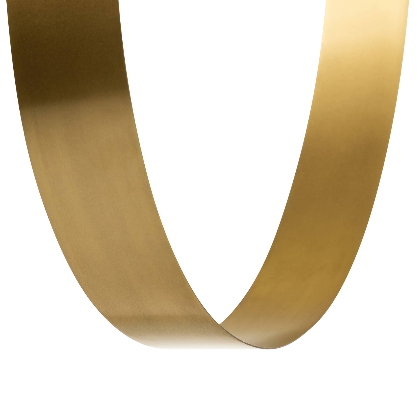20"H Marquis Modern Brushed Gold Oval Shade Pendant