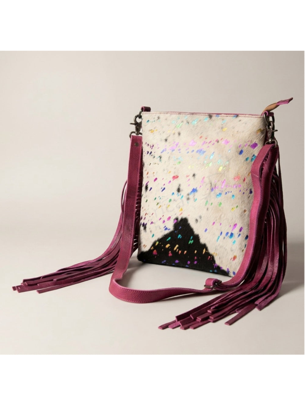 American Darling Confetti Sparkle Fringe Crossbody Bag