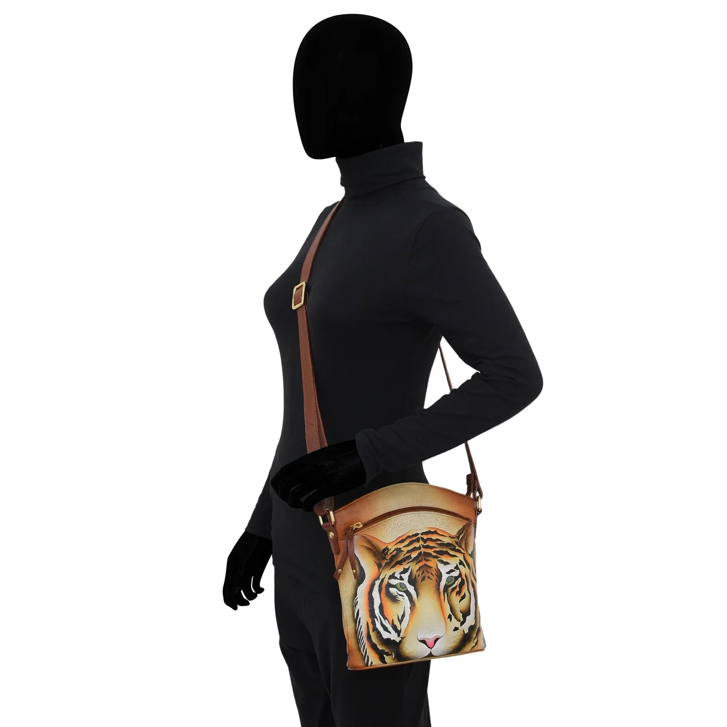 Anuschka Wild Tiger Large Crossbody - 7607