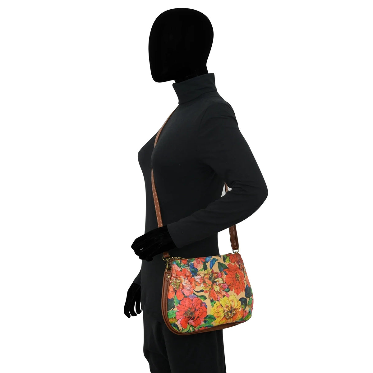 Heritage Leather Multi-Compartment Crossbody - 8280