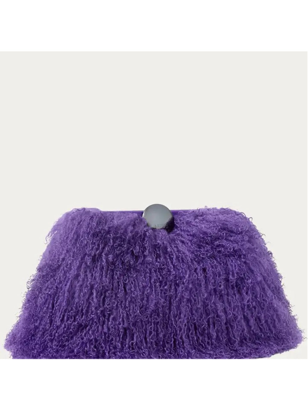 Aimee Kestenberg Full Circle XI Clutch in Royal Purple Mongolian Shearli