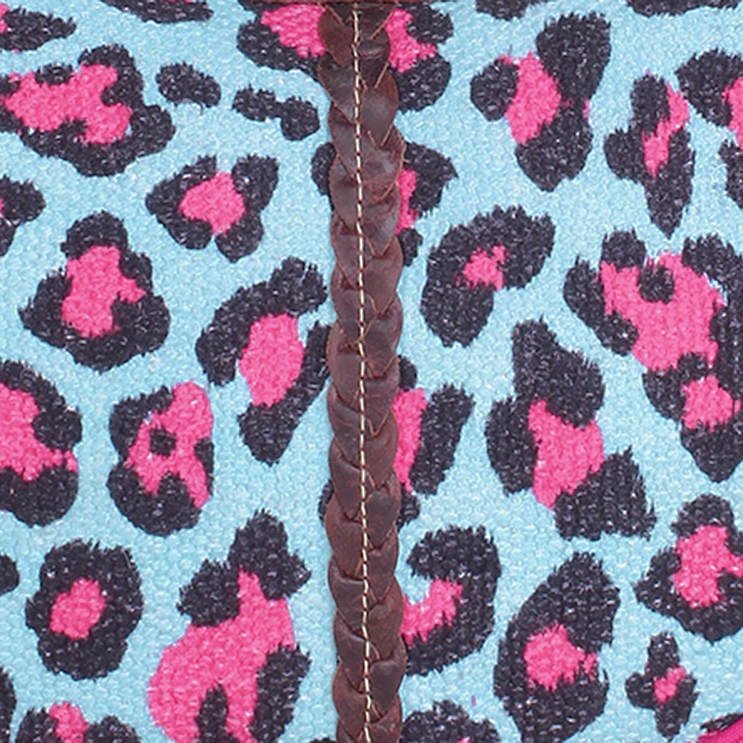 Animal Print hobo- Hot Pink Turquoise nights
