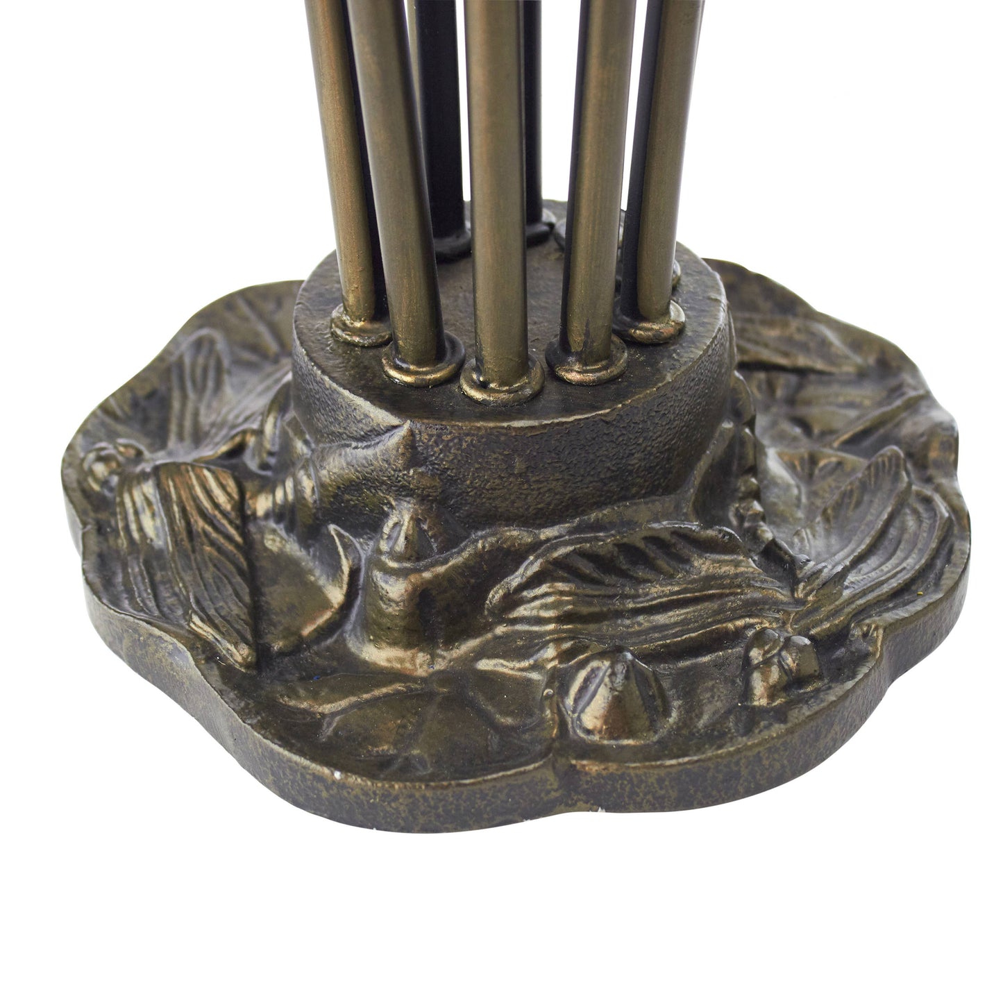 21"H Lily 10 Light Amber Shade Table Lamp
