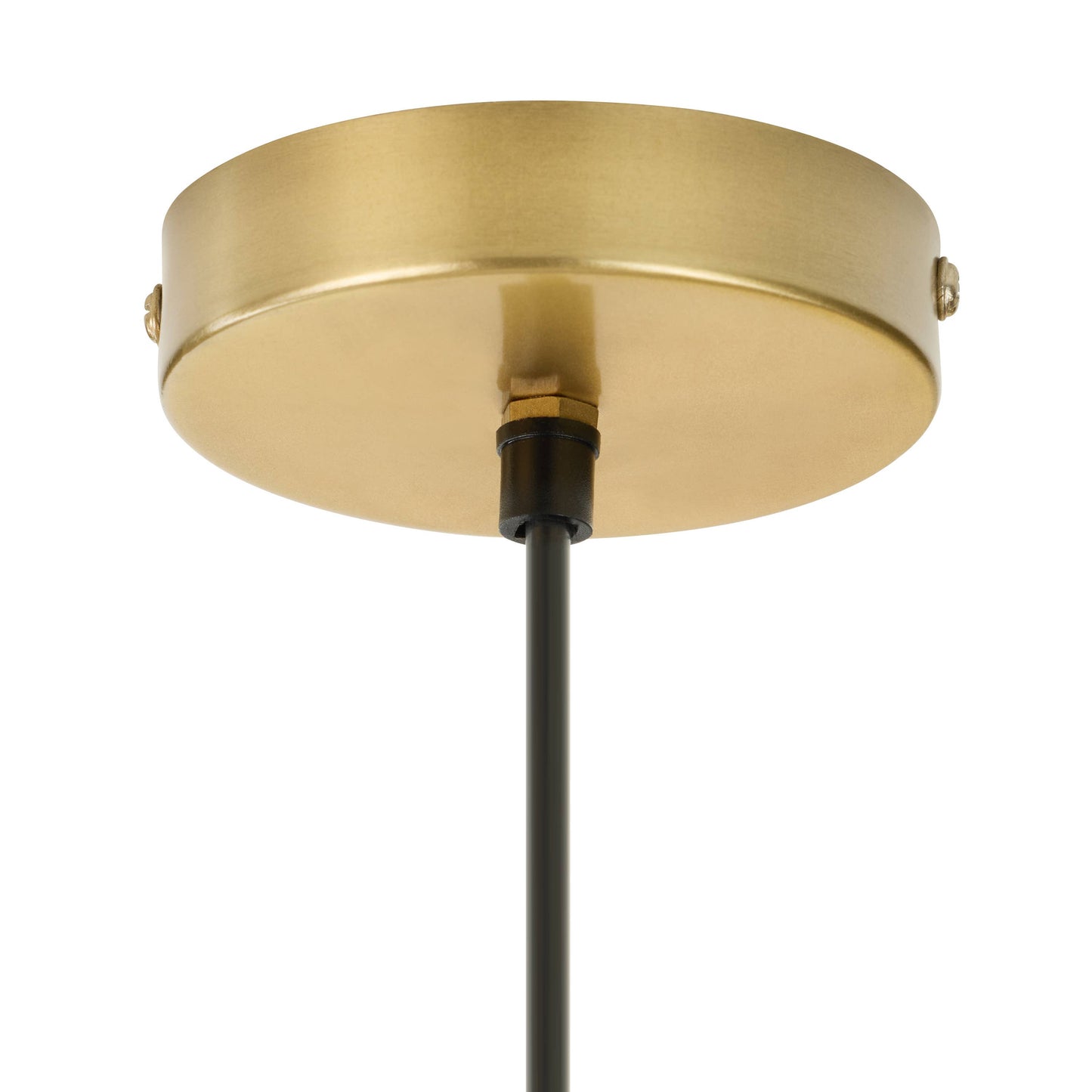 20"H Marquis Modern Brushed Gold Oval Shade Pendant