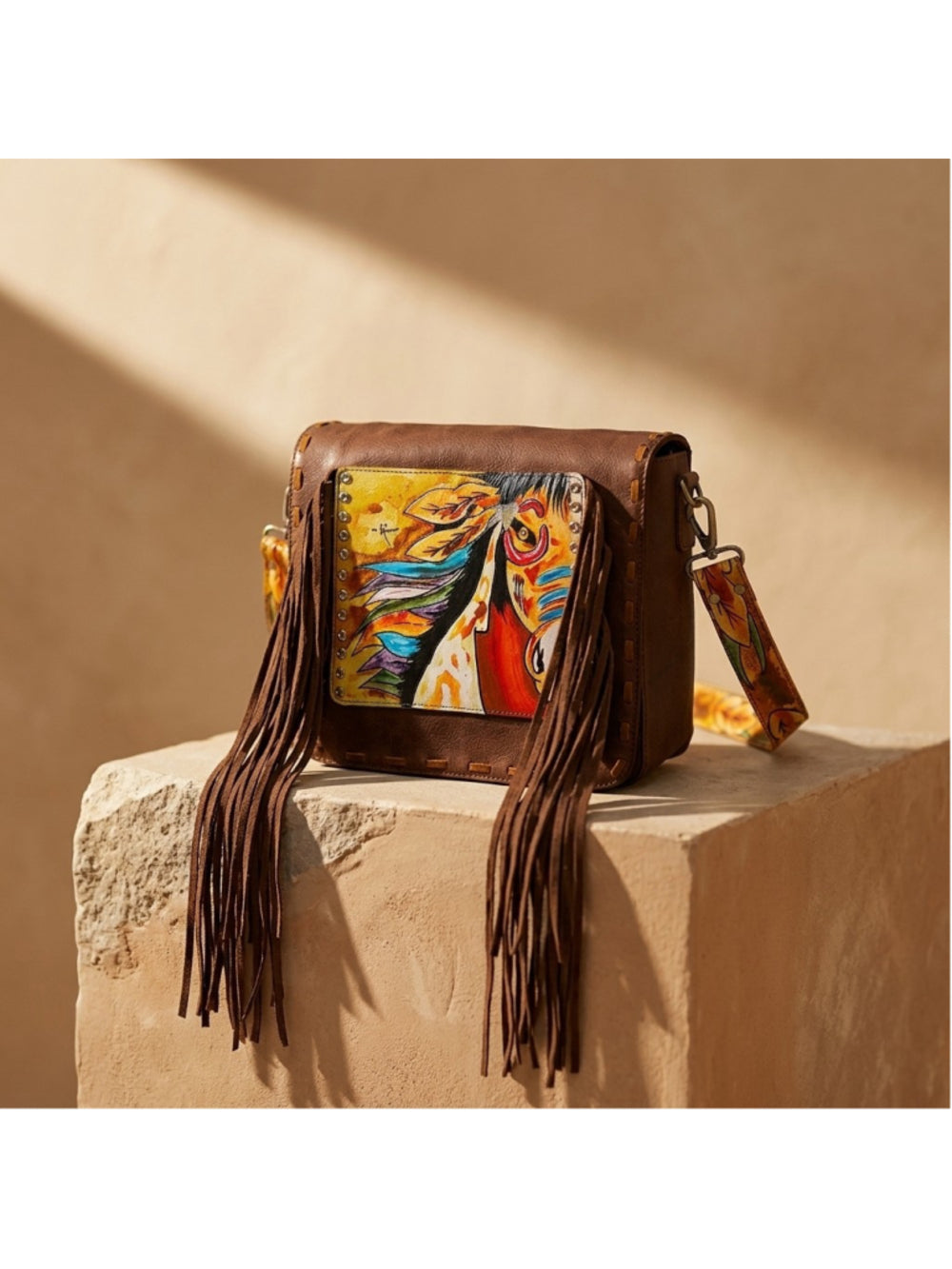 American Darling Wild Horse Desert Spirit Fringe Crossbody