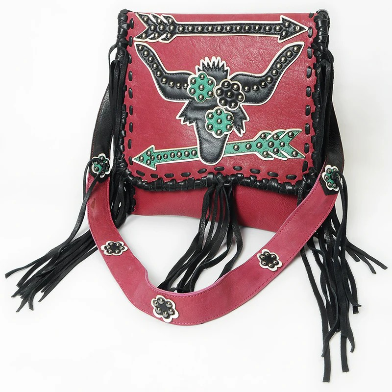 American Darling Southwest Spirit Fringe Crossbody Messenger Bag