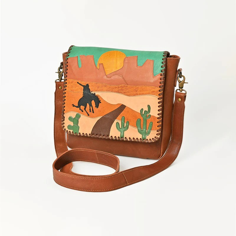 American Darling Desert Trail Leather Crossbody Bag