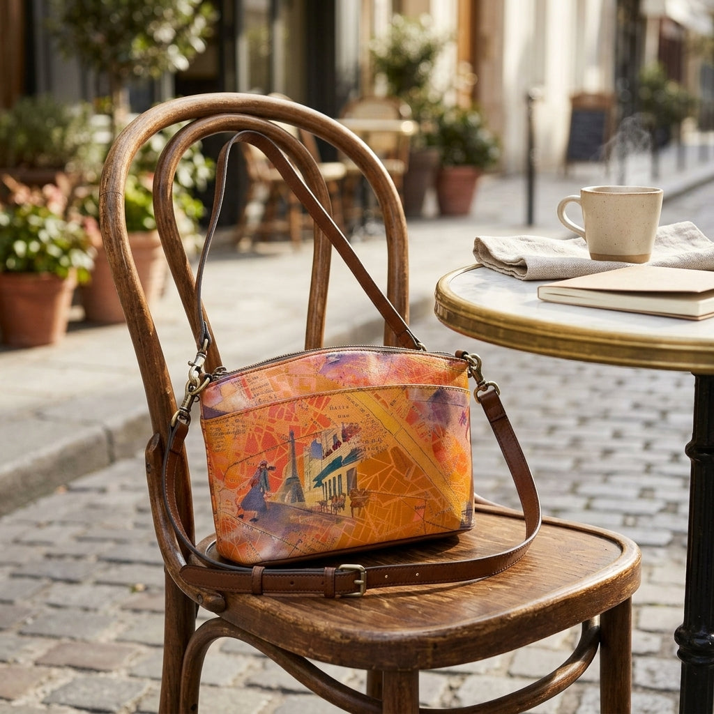 Patricia Nash Arlee Crossbody - Paris Map