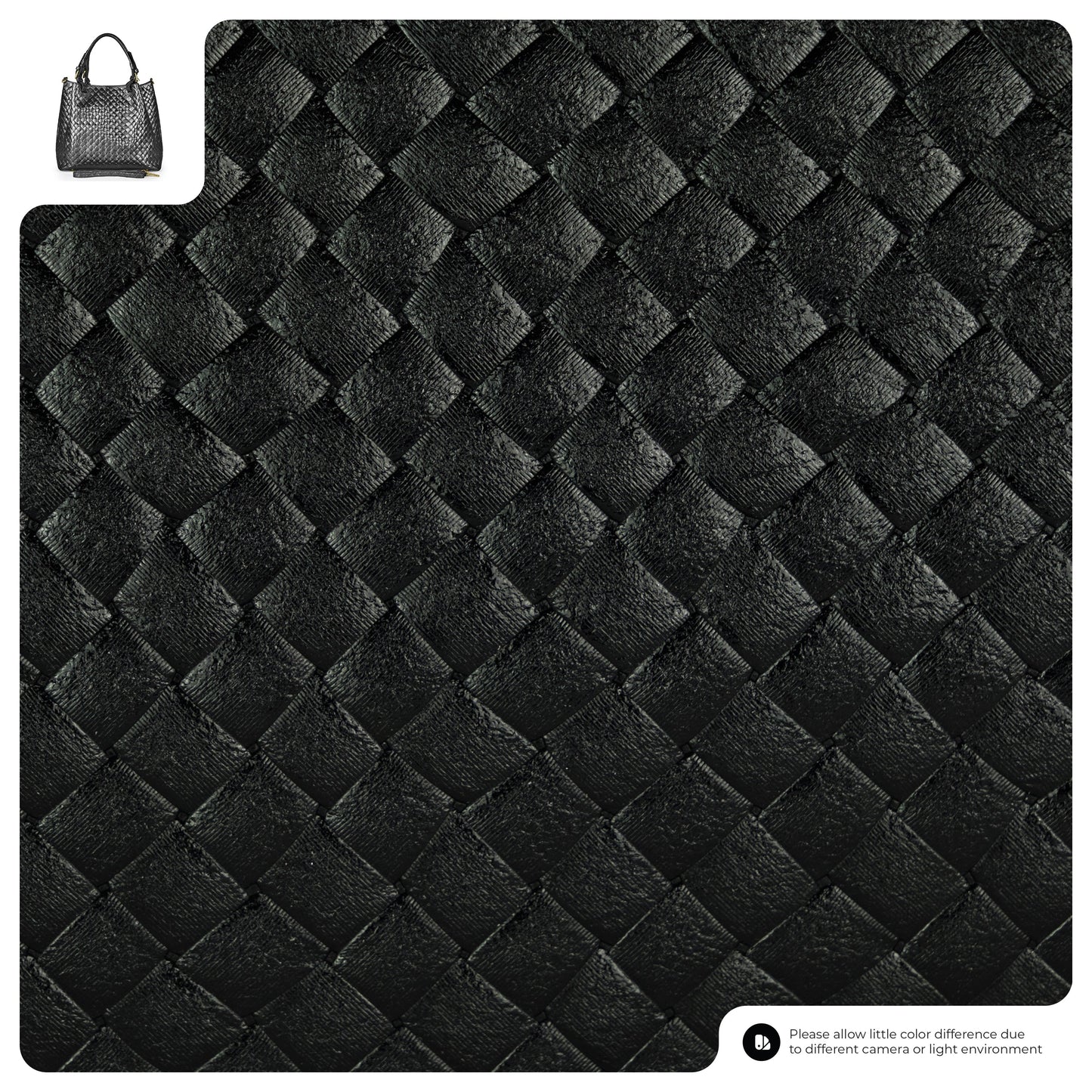 Italian Genuine Woven-Embossed Metallic Suede Top-Handle Bag | Savona