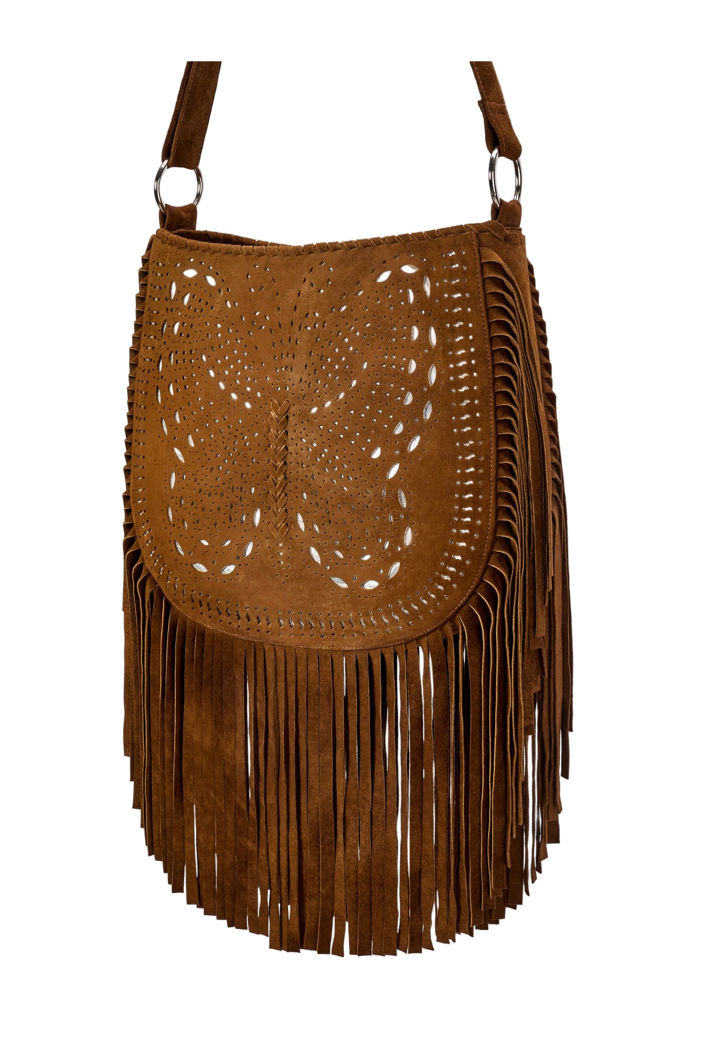 California Sister Butterfly Bag Whiskey/Silver