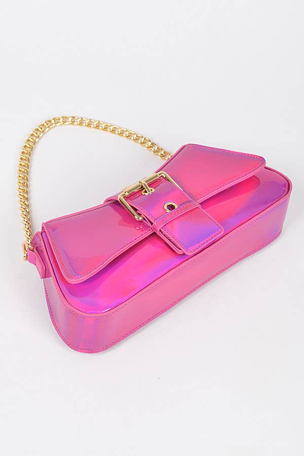 Mirror Metallic Chain Handle Bag HPC5800FU