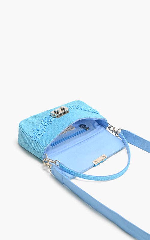 America & Beyond Azure Blue Skyline Shoulder Bag