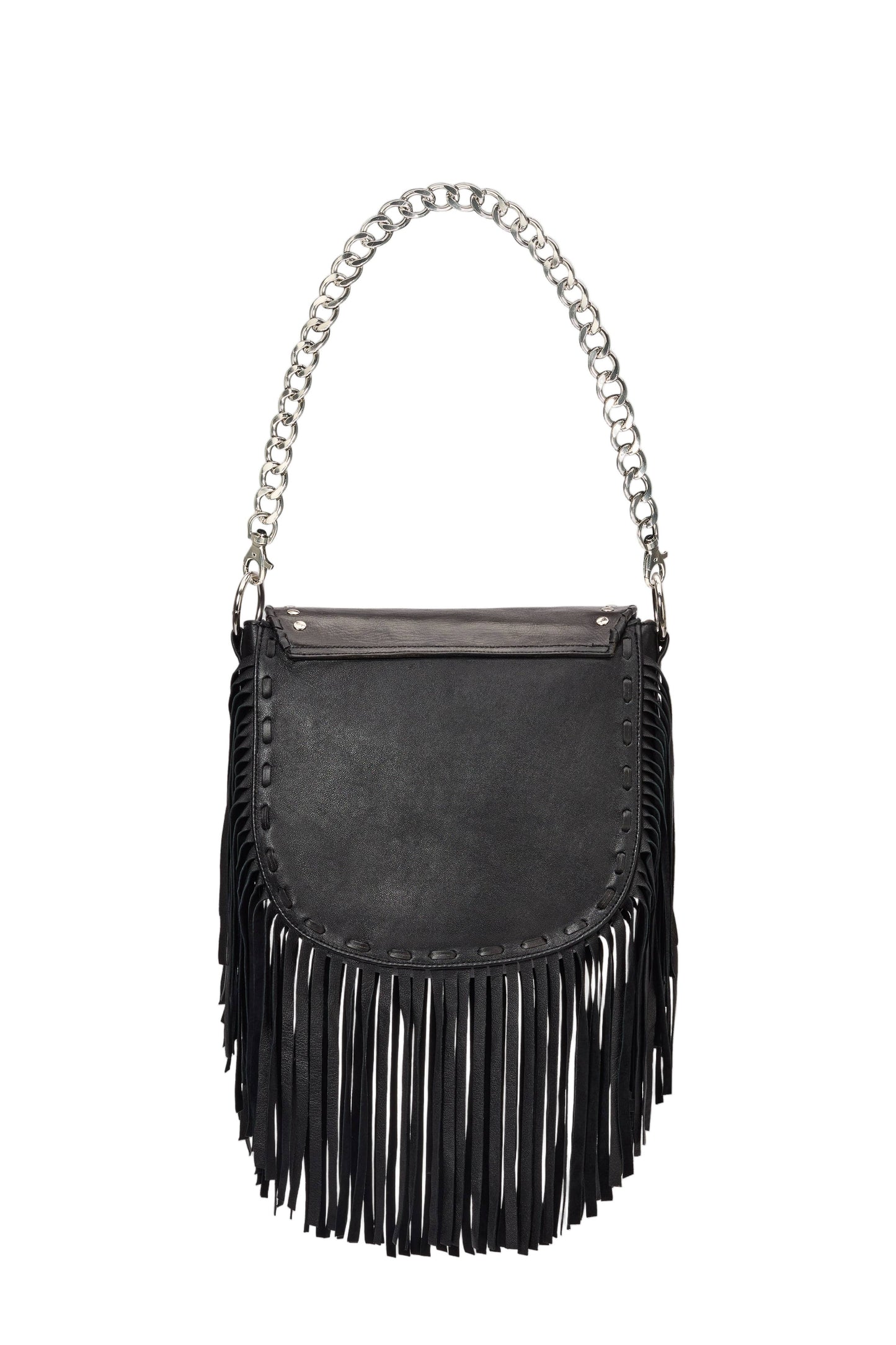 Charm Fringe Bag Black