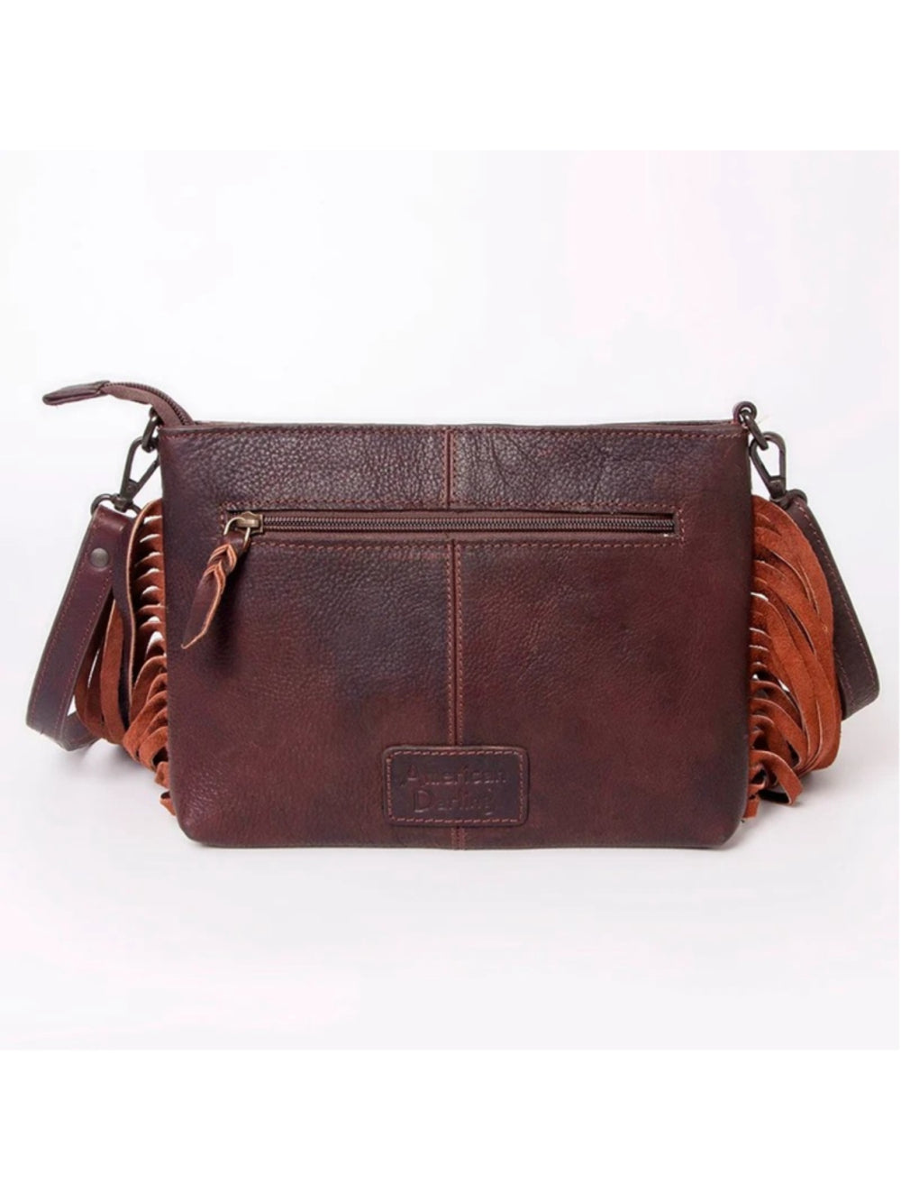 American Darling Cupcake Sprinkle Boho Cowhide Fringe Crossbody