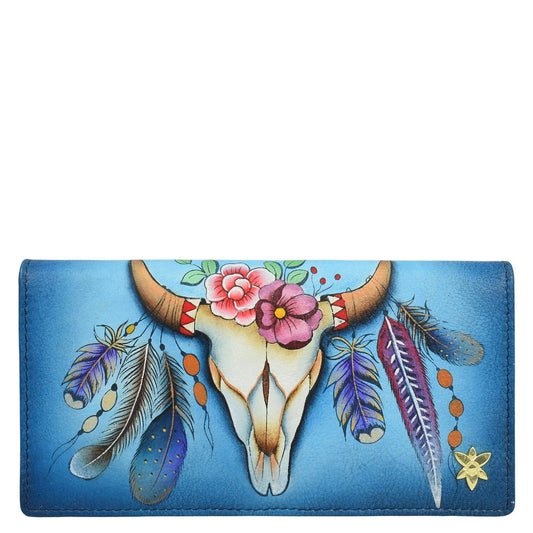 Anuschka Clutch Wallet - 1785 Western Longhorn design