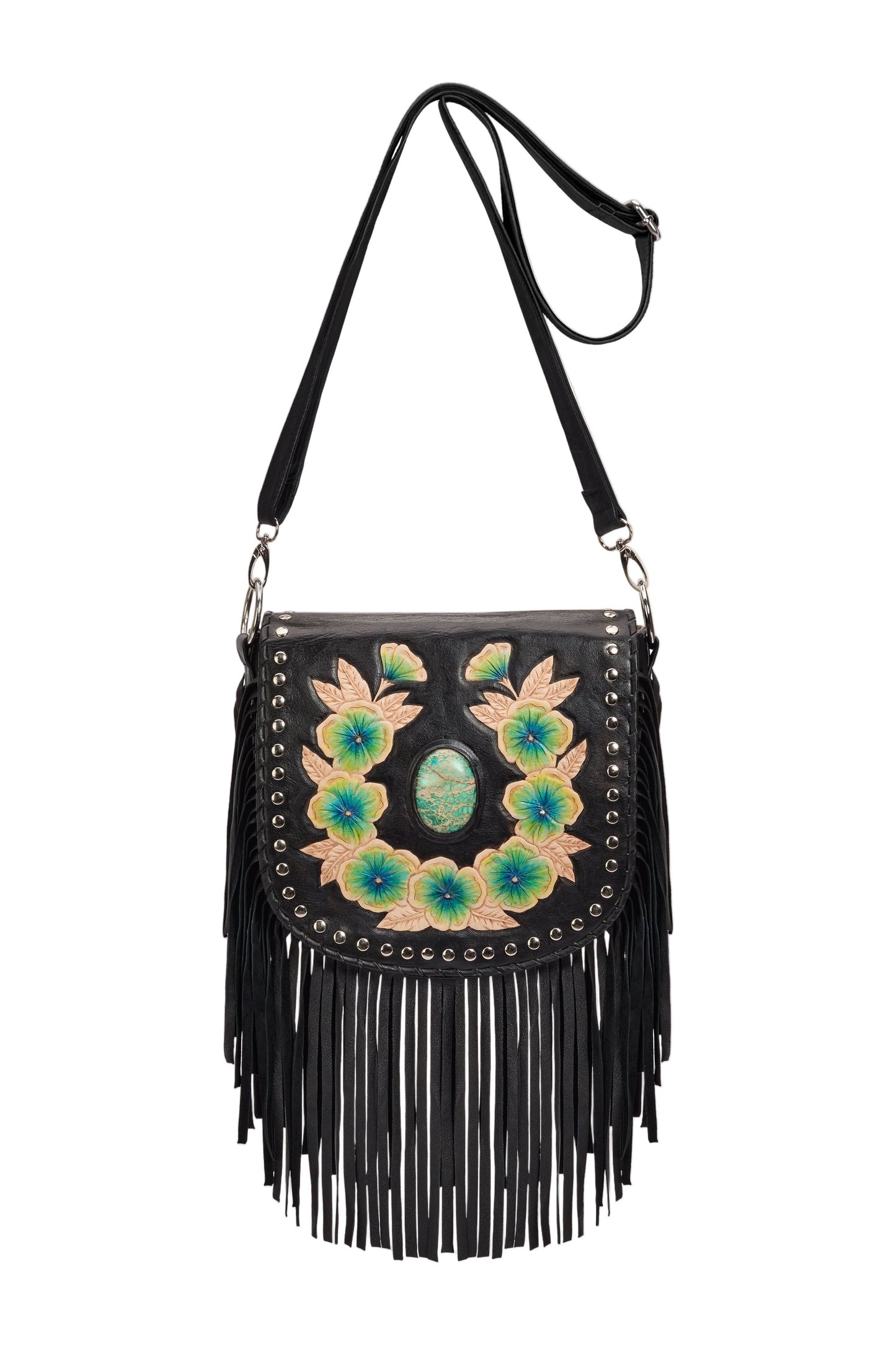 Charm Fringe Bag Black