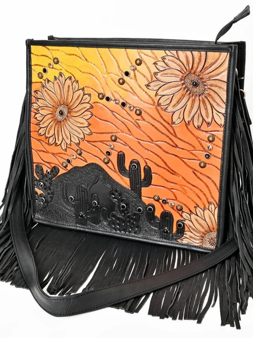 American Darling Desert Bloom Fringe Crossbody