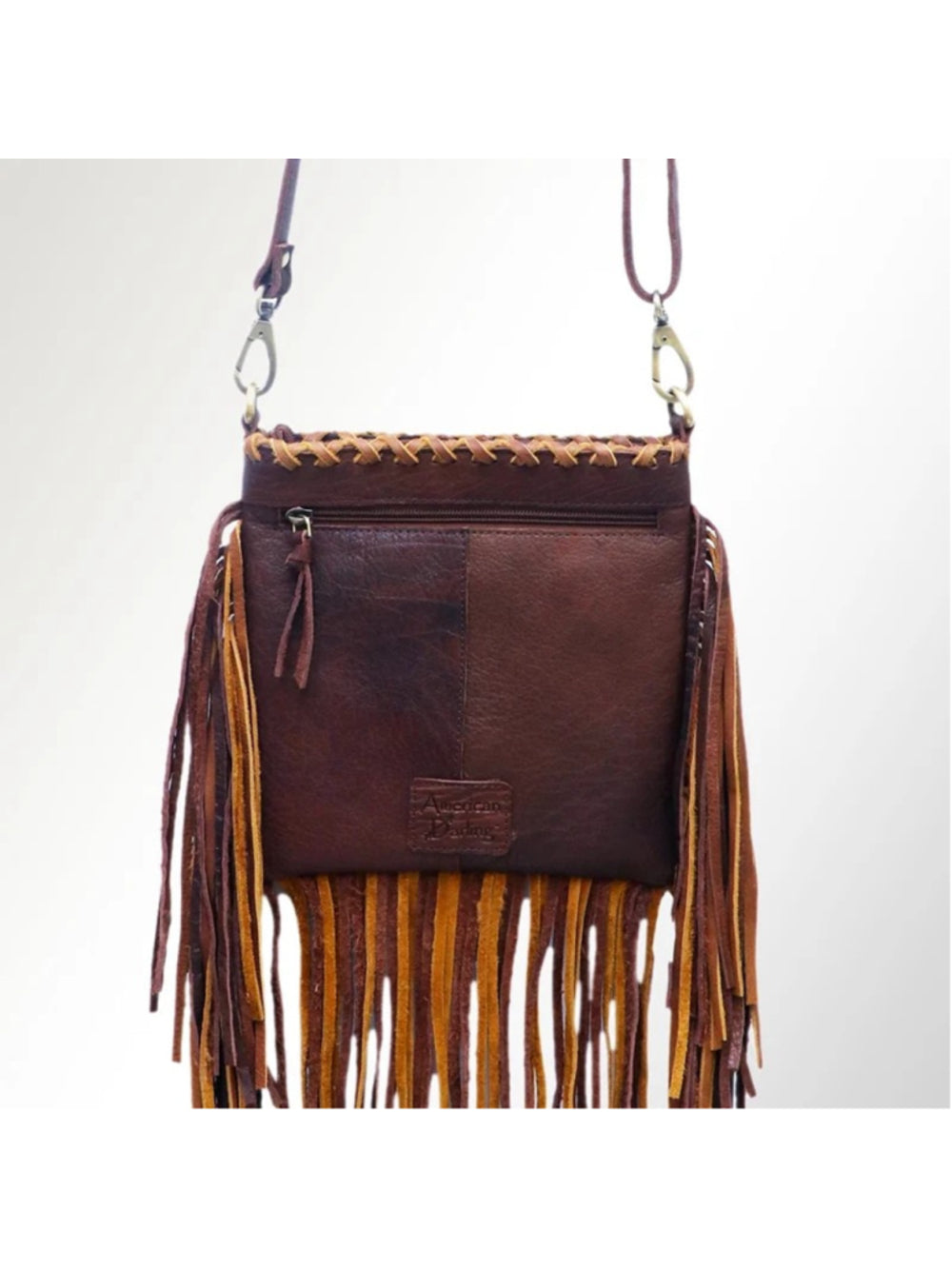 American Darling Wild Horses Boho Painted Fringe Crossbody