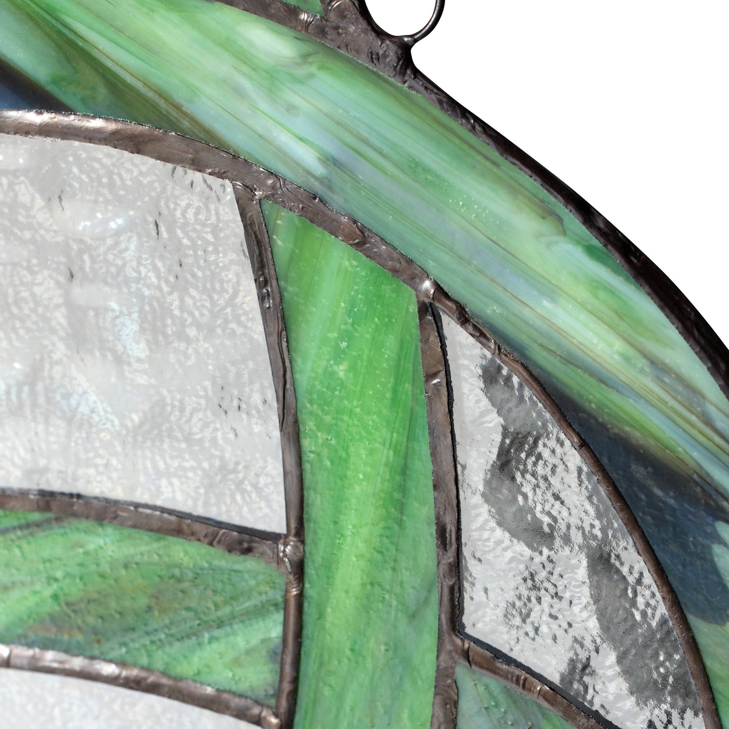 11.75"H Trinity Knot Celtic Stained Glass Window Panel