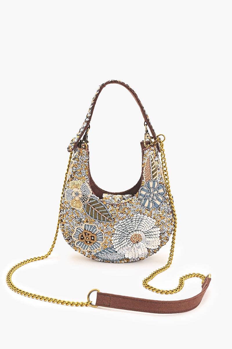 America & Beyond Golden Hour Shimmer Mini Bag w/ Crossbody Strap
