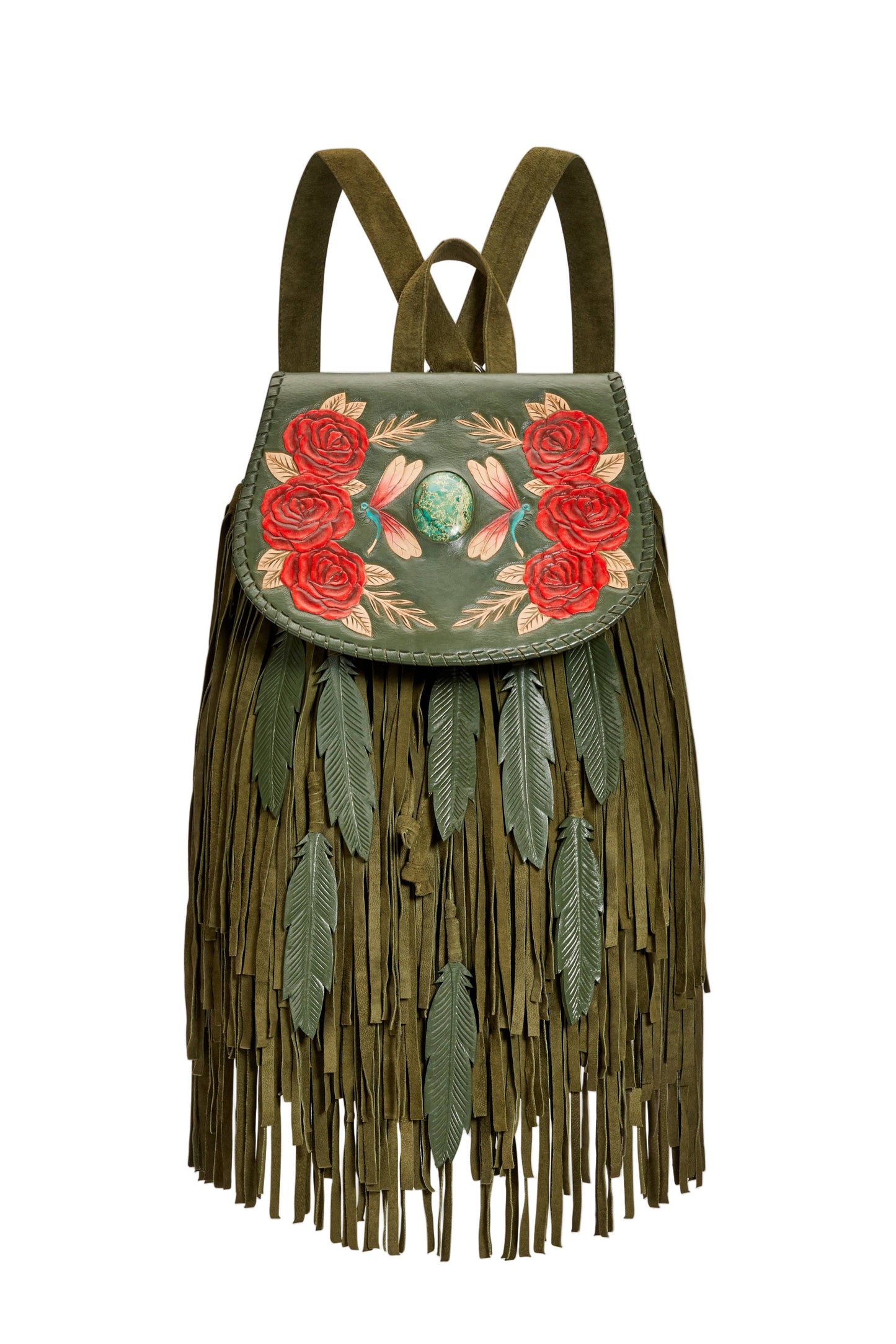 Akaroa Rose Backpack Olive