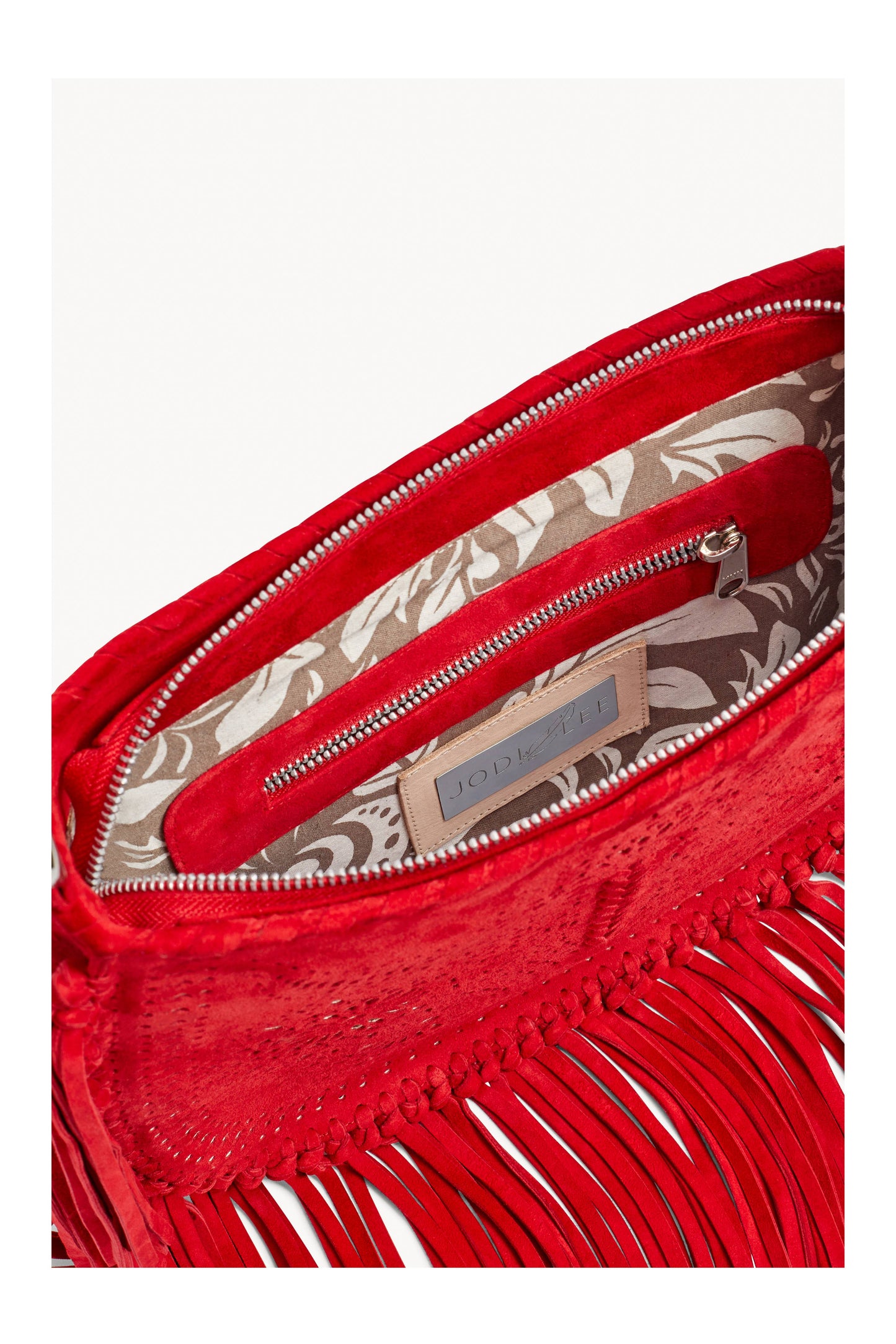 Navajo Sunflower Cut-Out Bag Ruby Red/Silver