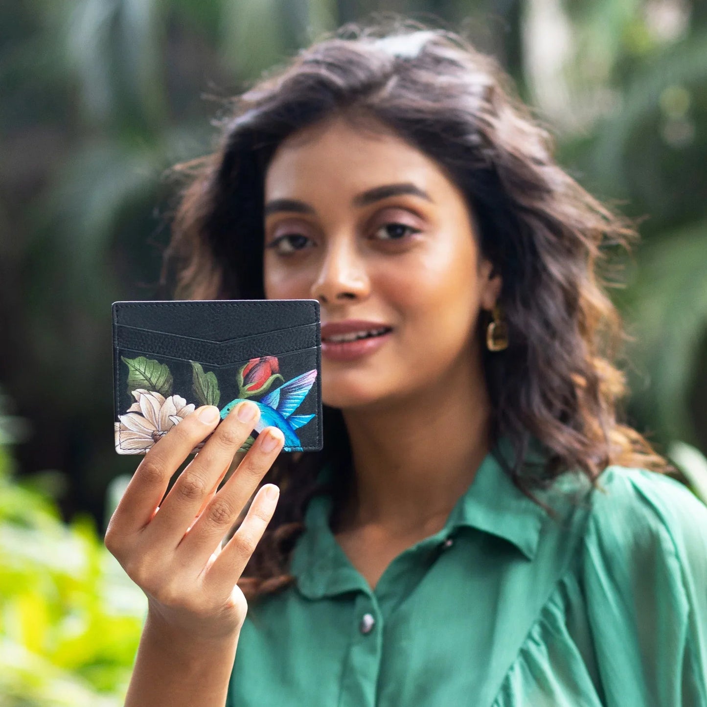 Anuschka Hummingbird Heaven Credit Card Case - 1032