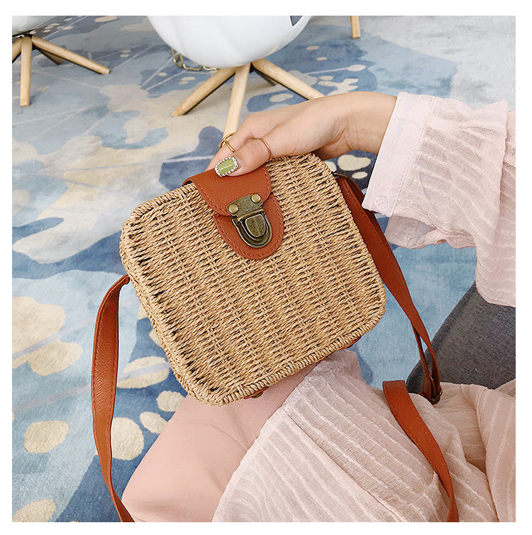 Straw Crossbody Bag