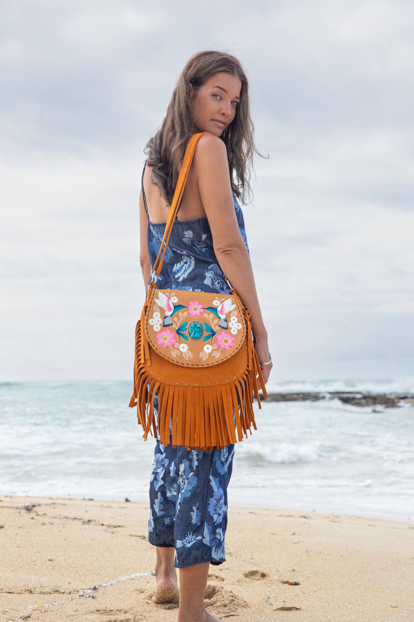 Queen Hummingbird Bag Tan