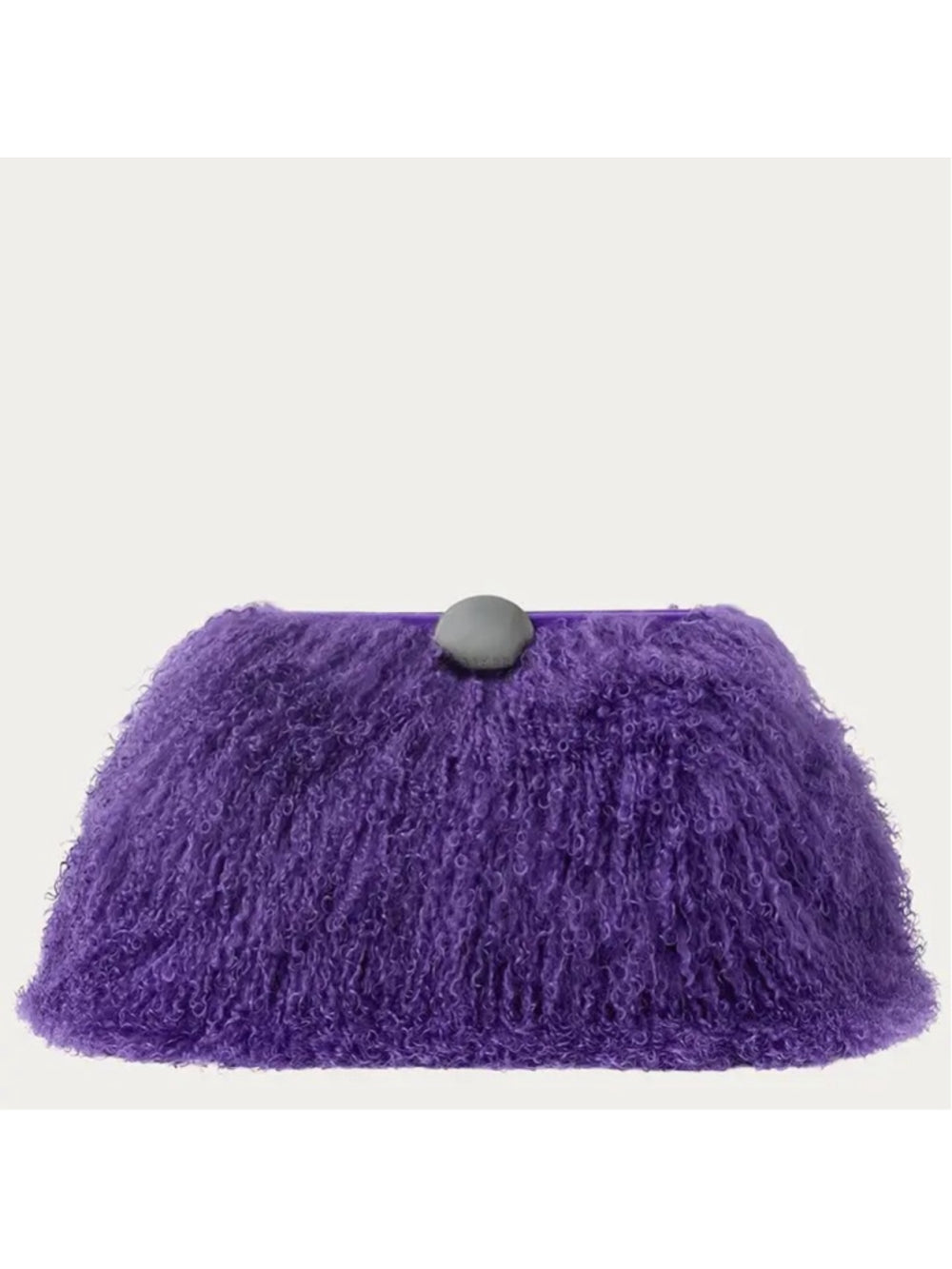 Aimee Kestenberg Full Circle XI Clutch in Royal Purple Mongolian Shearli