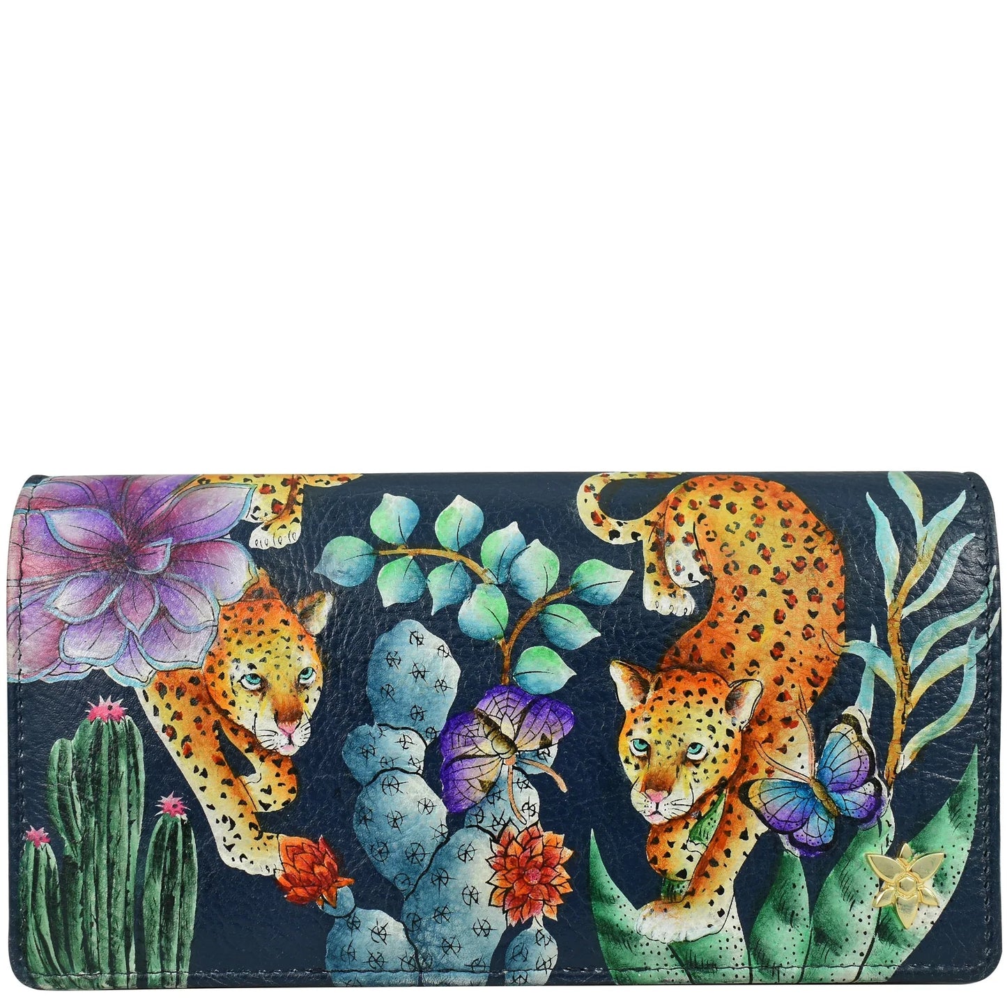 Anushcka Wild Desert Safari Cheetah Accordion Flap Wallet - 1112