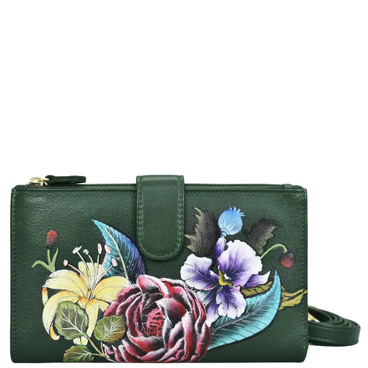 Anuschka Vintage Floral Cell Phone Case & Wallet - 1113