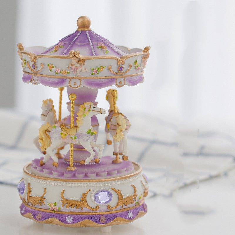 Luminous merry-go-round music box music box