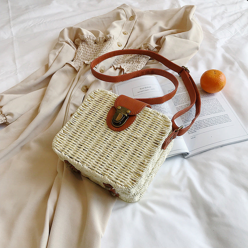 Straw Crossbody Bag