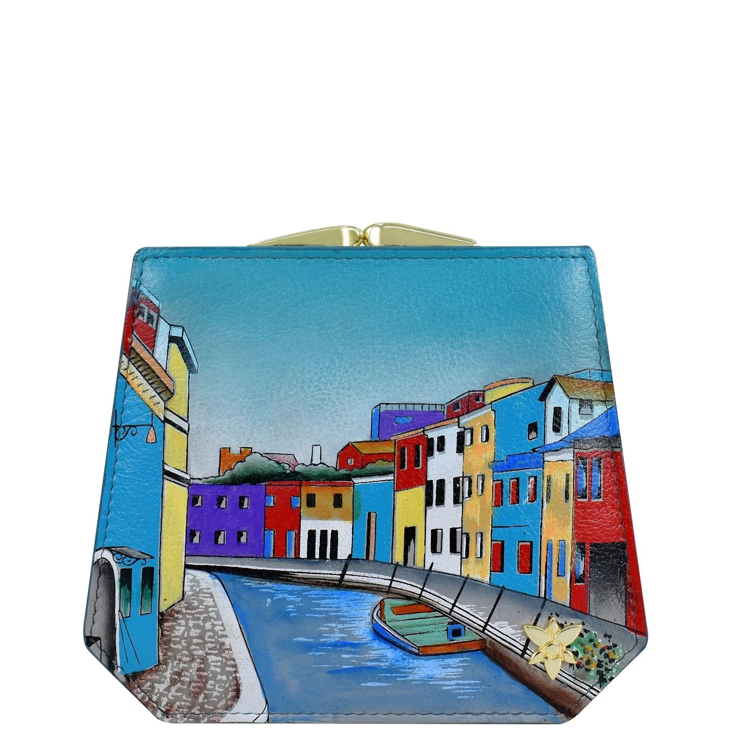 Anuschka Colorful Island Two Fold French Wallet - 1181