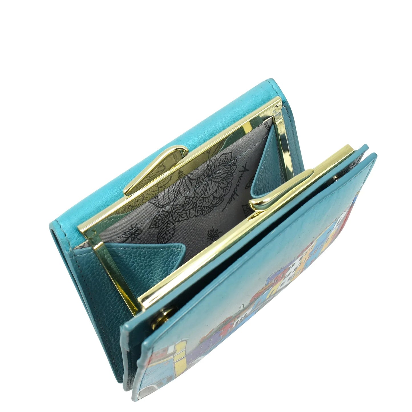 Anuschka Colorful Island Two Fold French Wallet - 1181