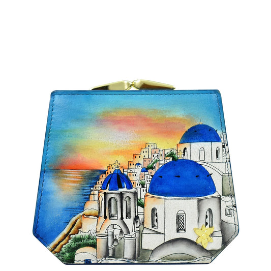 Anuschka Santorini Sunset Two Fold French Wallet - 1181