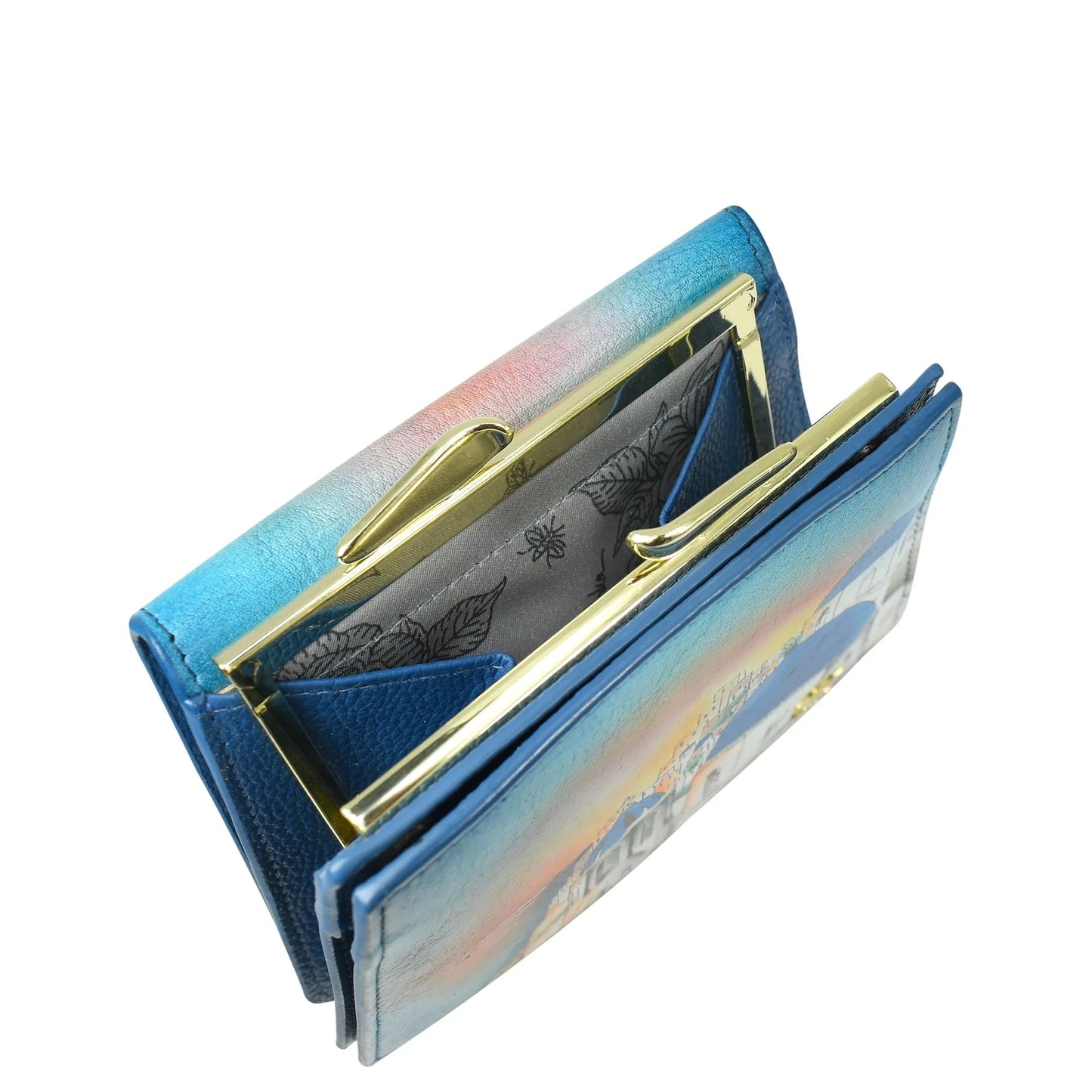 Anuschka Santorini Sunset Two Fold French Wallet - 1181