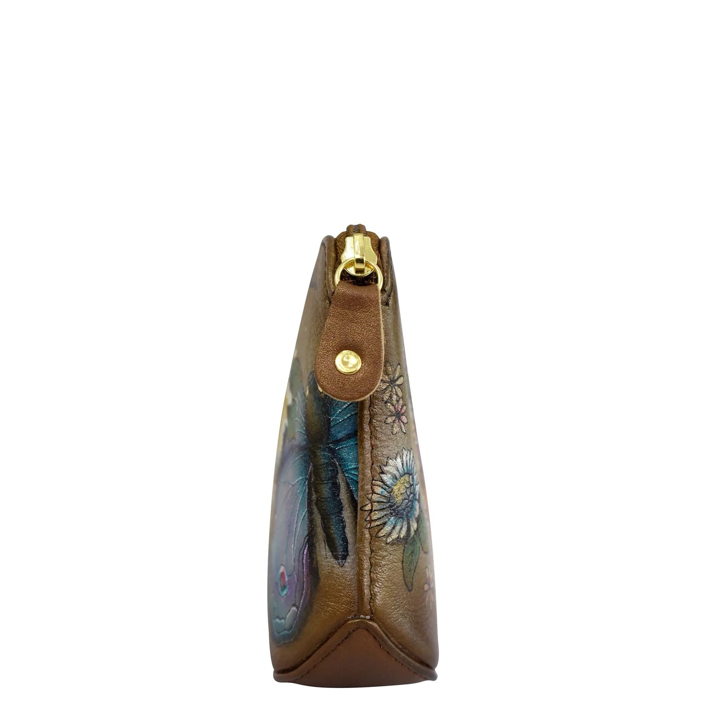 Anuschka Butterfly Blooms Bronze Multi Purpose Zip Pouch - 1182