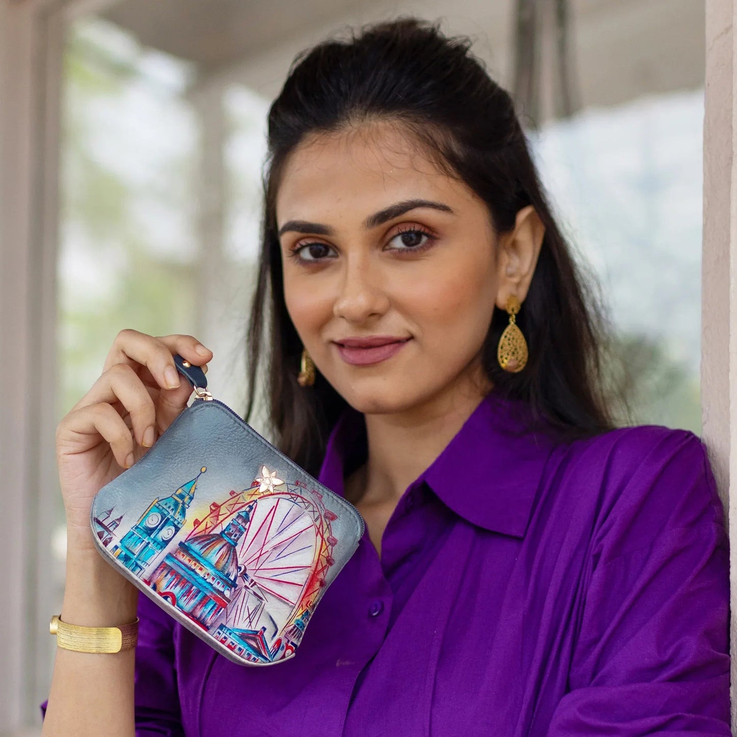 Anuschka Royal City London Multi Purpose Zip Pouch - 1182